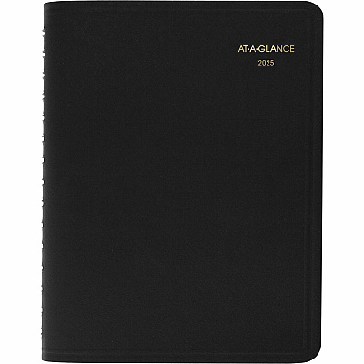 AT-A-GLANCE Four-Person Group Daily Appointment Book, 11 x 8, Black Cover, 12-Month (Jan to Dec): 2026 (7082205)