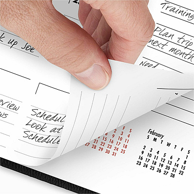 AT-A-GLANCE 800 Range Weekly/Monthly Appointment Book, 11 x 8.25, Black Cover, 12-Month (Jan to Dec): 2026 (7086405)