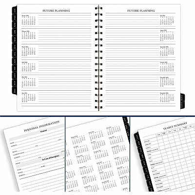 AT-A-GLANCE Executive Weekly/Monthly Planner Refill with Hourly Appointments, 8.75 x 6.88, White Sheets, 12-Month (Jan to Dec): 2026 (7090810)