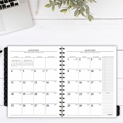 AT-A-GLANCE Executive Weekly/Monthly Planner Refill with Hourly Appointments, 8.75 x 6.88, White Sheets, 12-Month (Jan to Dec): 2026 (7090810)