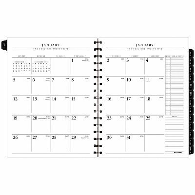 AT-A-GLANCE Executive Weekly/Monthly Planner Refill with Hourly Appointments, 8.75 x 6.88, White Sheets, 12-Month (Jan to Dec): 2026 (7090810)