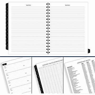 AT-A-GLANCE Executive Weekly/Monthly Planner Refill with Hourly Appointments, 8.75 x 6.88, White Sheets, 12-Month (Jan to Dec): 2026 (7090810)
