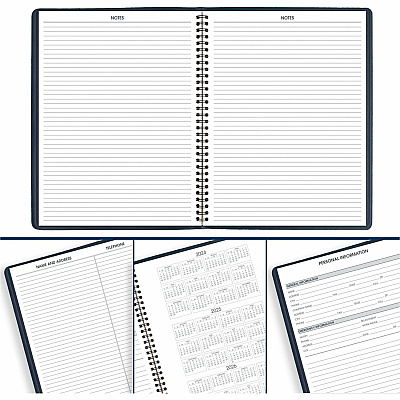 AT-A-GLANCE Weekly Appointment Book, 11 x 8.25, Navy Cover, 13-Month: Jan 2026 to Jan 2027 (7095020)