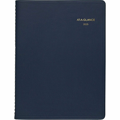 AT-A-GLANCE Weekly Appointment Book, 11 x 8.25, Navy Cover, 13-Month: Jan 2026 to Jan 2027 (7095020)