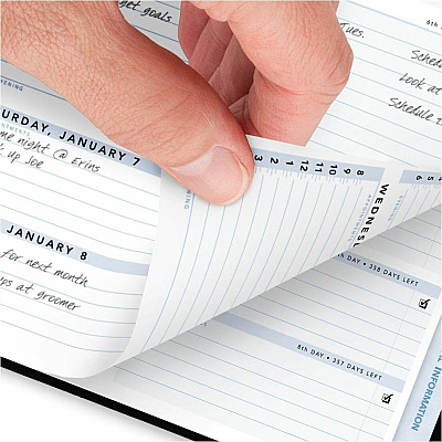 AT-A-GLANCE The Action Planner Weekly Appointment Book, 11 x 8, Black Cover, 12-Month (Jan to Dec): 2026 (70EP0105)