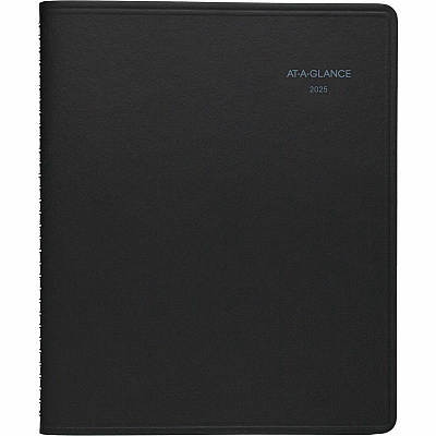 AT-A-GLANCE QuickNotes Weekly Block Format Appointment Book, 10 x 8, Black Cover, 12-Month (Jan to Dec): 2026 (760105)