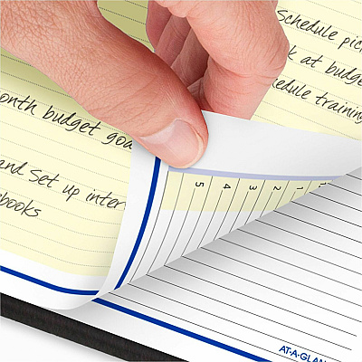 AT-A-GLANCE QuickNotes Weekly Block Format Appointment Book, 10 x 8, Black Cover, 12-Month (Jan to Dec): 2026 (760105)