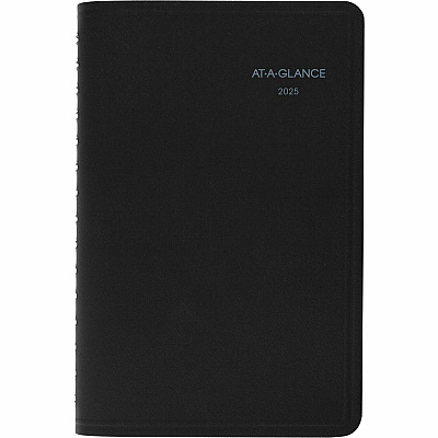 AT-A-GLANCE QuickNotes Weekly Block Format Appointment Book, 8.5 x 5.5, Black Cover, 12-Month (Jan to Dec): 2026 (760205)