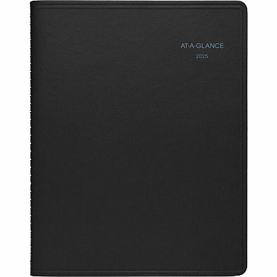 AT-A-GLANCE QuickNotes Monthly Planner, 11 x 8.25, Black Cover, 12-Month (Jan to Dec): 2026 (760605)