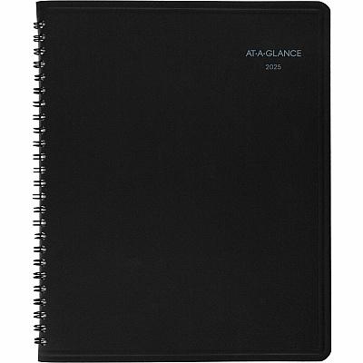 AT-A-GLANCE QuickNotes Monthly Planner, 8.75 x 7, Black Cover, 12-Month (Jan to Dec): 2026 (760805)
