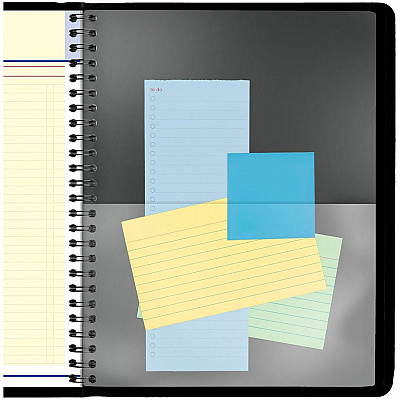 AT-A-GLANCE QuickNotes Monthly Planner, 8.75 x 7, Black Cover, 12-Month (Jan to Dec): 2026 (760805)