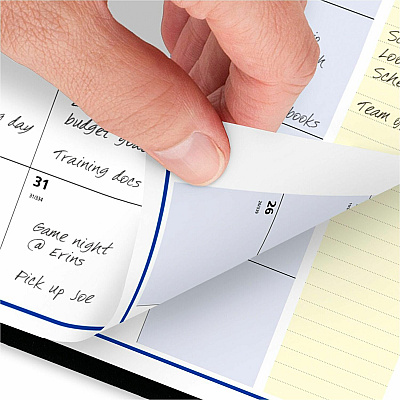 AT-A-GLANCE QuickNotes Monthly Planner, 8.75 x 7, Black Cover, 12-Month (Jan to Dec): 2026 (760805)