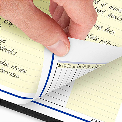AT-A-GLANCE QuickNotes Weekly Vertical-Column Format Appointment Book, 11 x 8.25, Black Cover, 12-Month (Jan to Dec): 2026 (7695005)
