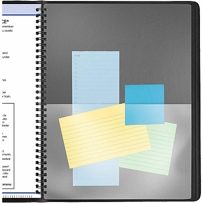 AT-A-GLANCE QuickNotes Weekly Vertical-Column Format Appointment Book, 11 x 8.25, Black Cover, 12-Month (Jan to Dec): 2026 (7695005)