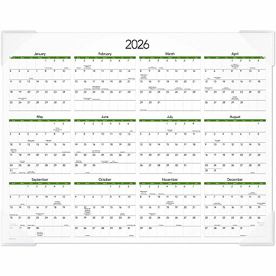 AT-A-GLANCE Puppies Monthly Desk Pad Calendar, Puppies Photography, 22 x 17, White Sheets, Clear Corners, 12-Month (Jan to Dec): 2026 (DMD16632)