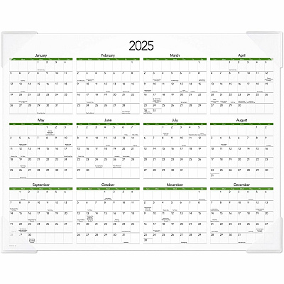 AT-A-GLANCE Puppies Monthly Desk Pad Calendar, Puppies Photography, 22 x 17, White Sheets, Clear Corners, 12-Month (Jan to Dec): 2026 (DMD16632)