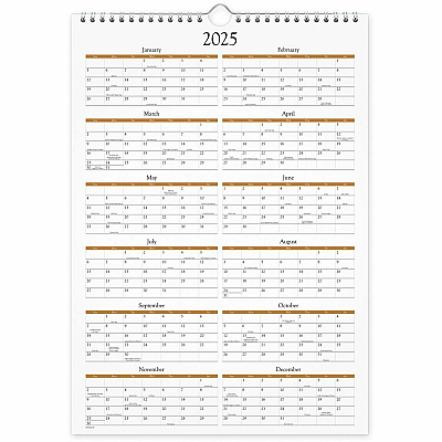 AT-A-GLANCE Scenic Monthly Wall Calendar, Landscape Photography, 12 x 17, White/Multicolor Sheets, 12-Month (Jan to Dec): 2026 (DMW20028)