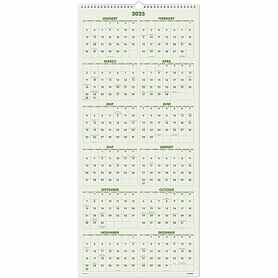 AT-A-GLANCE Scenic Three-Month Wall Calendar, Landscape Photography, 12 x 27, White Sheets, 14-Month: Dec 2025 to Jan 2027 (DMW50328)