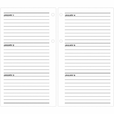 AT-A-GLANCE Large Desk Calendar Refill, 4.5 x 8, White Sheets, 12-Month (Jan to Dec): 2026 (E21050)