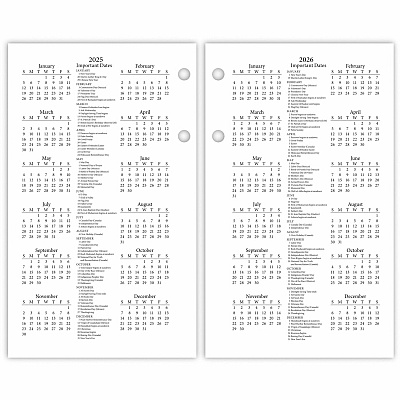 At-A-Glance Photographic Loose-Leaf Desk Calendar Refill (E41750)