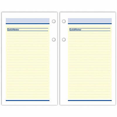 AT-A-GLANCE QuickNotes Desk Calendar Refill, 3.5 x 6, White/Yellow/Blue Sheets, 12-Month (Jan to Dec): 2026 (E51750)