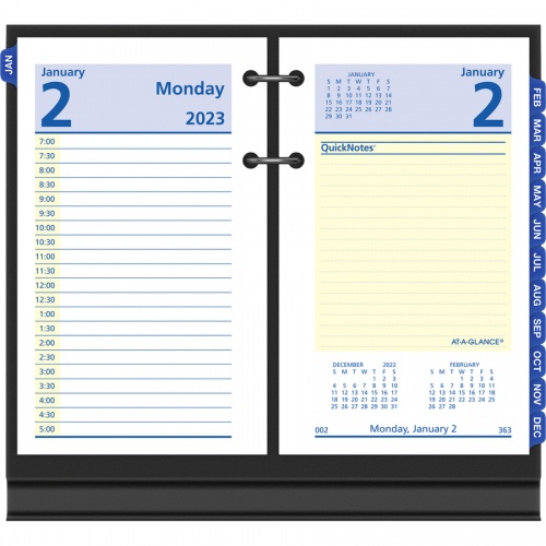 AT-A-GLANCE QuickNotes Daily Desk Calendar Refill (E51750)