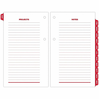 At-A-Glance Loose-Leaf Desk Calendar Refill withTabs (E717T50)