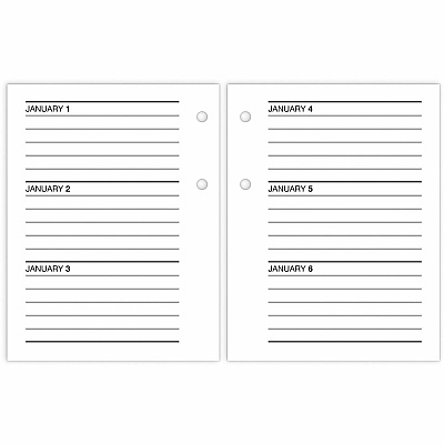 At-A-Glance Loose-Leaf Desk Calendar Refill (E91950)