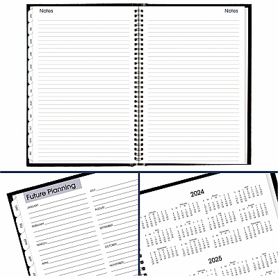 AT-A-GLANCE DayMinder Hard-Cover Monthly Planner, Ruled Blocks, 11.75 x 8, Black Cover, 14-Month: Dec 2025 to Jan 2027 (G470H00)