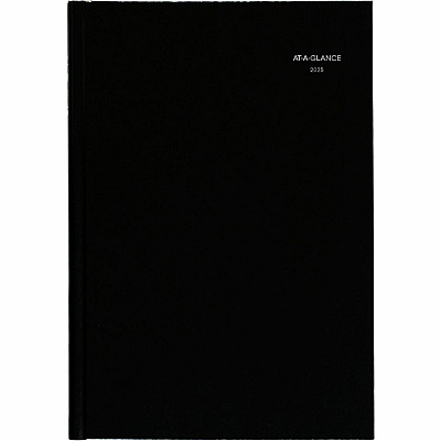 AT-A-GLANCE DayMinder Hard-Cover Monthly Planner, Ruled Blocks, 11.75 x 8, Black Cover, 14-Month: Dec 2025 to Jan 2027 (G470H00)