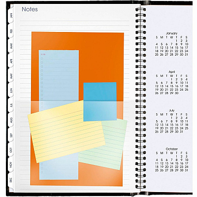 AT-A-GLANCE DayMinder Hard-Cover Monthly Planner, Ruled Blocks, 11.75 x 8, Black Cover, 14-Month: Dec 2025 to Jan 2027 (G470H00)
