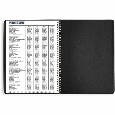AT-A-GLANCE DayMinder Weekly Appointment Book, Vertical-Column Format, 11 x 8, Black Cover, 12-Month (Jan to Dec): 2026 (G52000)
