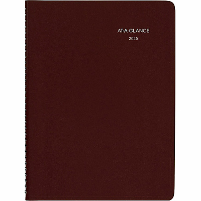 AT-A-GLANCE DayMinder Weekly Appointment Book, Vertical-Column Format, 11 x 8, Burgundy Cover, 12-Month (Jan to Dec): 2026 (G52014)