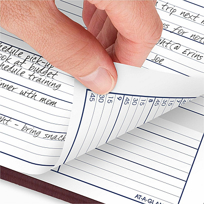 AT-A-GLANCE DayMinder Weekly Appointment Book, Vertical-Column Format, 11 x 8, Burgundy Cover, 12-Month (Jan to Dec): 2026 (G52014)