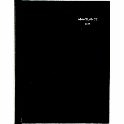 AT-A-GLANCE DayMinder Hardcover Weekly Vertical-Column Format Appointment Book, 11 x 8, Black Cover, 12-Month (Jan to Dec): 2026 (G520H00)
