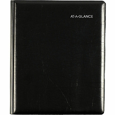 AT-A-GLANCE DayMinder Executive Weekly/Monthly Refillable Planner, 8.75 x 7, Black Cover, 12-Month (Jan to Dec): 2026 (G54500)