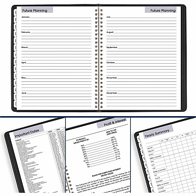 AT-A-GLANCE DayMinder Executive Weekly/Monthly Refillable Planner, 8.75 x 7, Black Cover, 12-Month (Jan to Dec): 2026 (G54500)