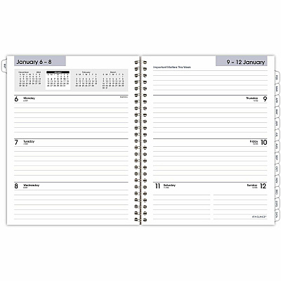 AT-A-GLANCE DayMinder Executive Weekly/Monthly Refill, 8.75 x 7, White Sheets, 12-Month (Jan to Dec): 2026 (G54550)