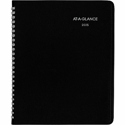 AT-A-GLANCE DayMinder Weekly Planner, Vertical-Column Format, 8.75 x 7, Black Cover, 12-Month (Jan to Dec): 2026 (G59000)
