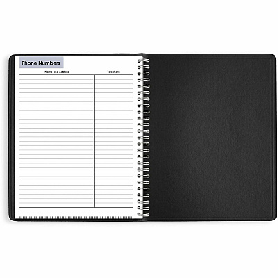 AT-A-GLANCE DayMinder Weekly Planner, Vertical-Column Format, 8.75 x 7, Black Cover, 12-Month (Jan to Dec): 2026 (G59000)