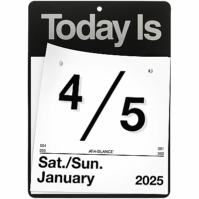AT-A-GLANCE Today Is Wall Calendar, 6.63 x 9.13, White Sheets, 12-Month (Jan to Dec): 2026 (K100)