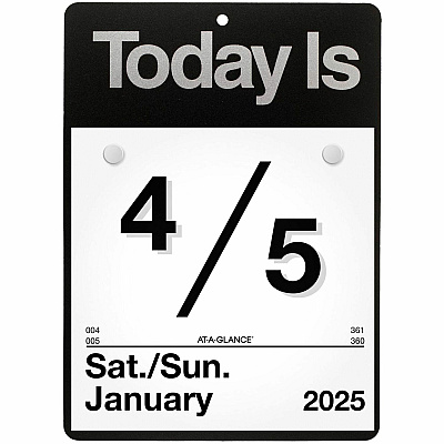 AT-A-GLANCE Today Is Wall Calendar, 6.63 x 9.13, White Sheets, 12-Month (Jan to Dec): 2026 (K100)