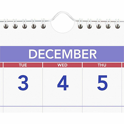 AT-A-GLANCE Deluxe Three-Month Reference Wall Calendar, Vertical Orientation, 12 x 27, White Sheets, 14-Month: Dec 2025 to Jan 2027 (PM1128)