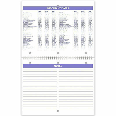 At-A-Glance Desk Wall Calendar (PM17028)
