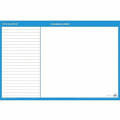AT-A-GLANCE Horizontal Reversible/Erasable Wall Planner, 36 x 24, White/Blue Sheets, 12-Month (Jan to Dec): 2026 (PM20028)