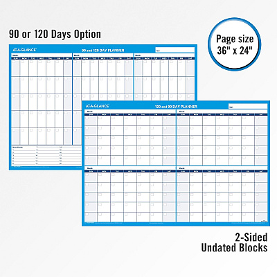 AT-A-GLANCE 90/120-Day Erasable Wall Planner (AAGPM23928)