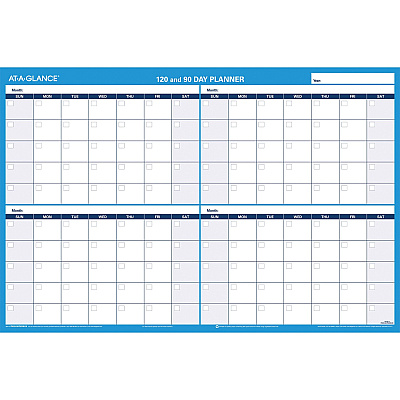 AT-A-GLANCE 90/120-Day Erasable Wall Planner (AAGPM23928)