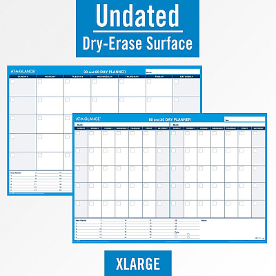 AT-A-GLANCE 30/60 Day Undated Horizontal Wall Planner (AAGPM33328)