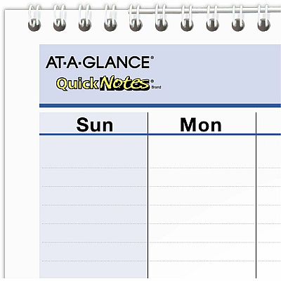 AT-A-GLANCE QuickNotes Wall Calendar, 12 x 17, White/Blue/Yellow Sheets, 12-Month (Jan to Dec): 2026 (PM5228)