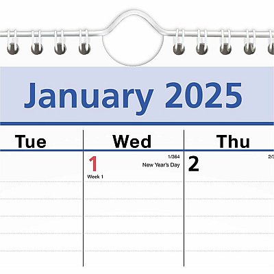 AT-A-GLANCE QuickNotes Wall Calendar, 12 x 17, White/Blue/Yellow Sheets, 12-Month (Jan to Dec): 2026 (PM5228)